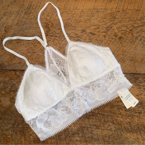 NWT Aerie Paradise Lace Padded Racerback Bralette - Picture 4 of 11